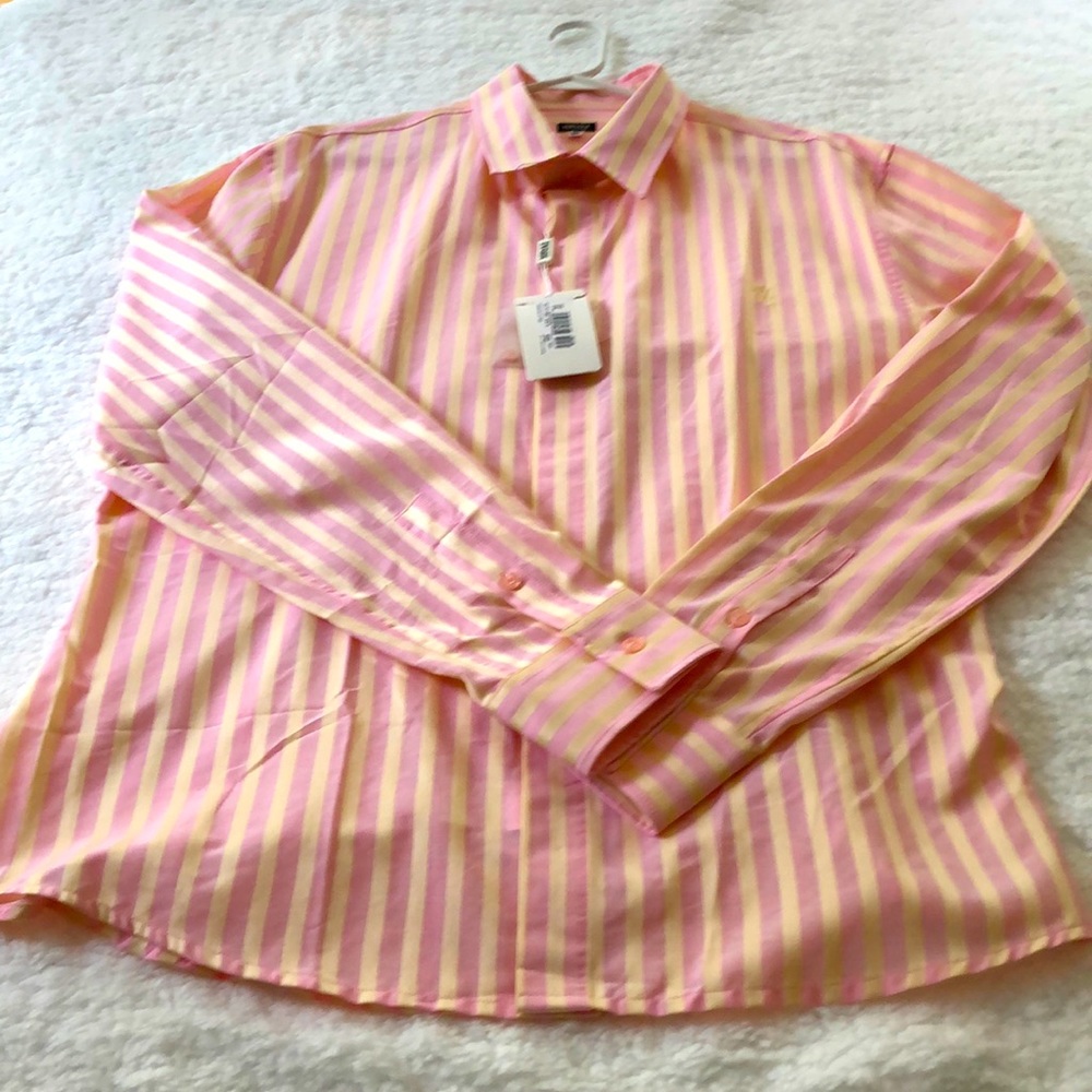 NWT Versace Collection Logo Lightweight Cotton Sport Shirt